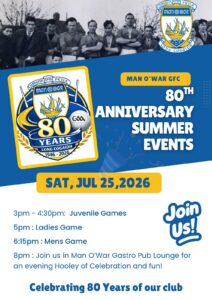 manowar GFC Summer Events = 80 years of our club